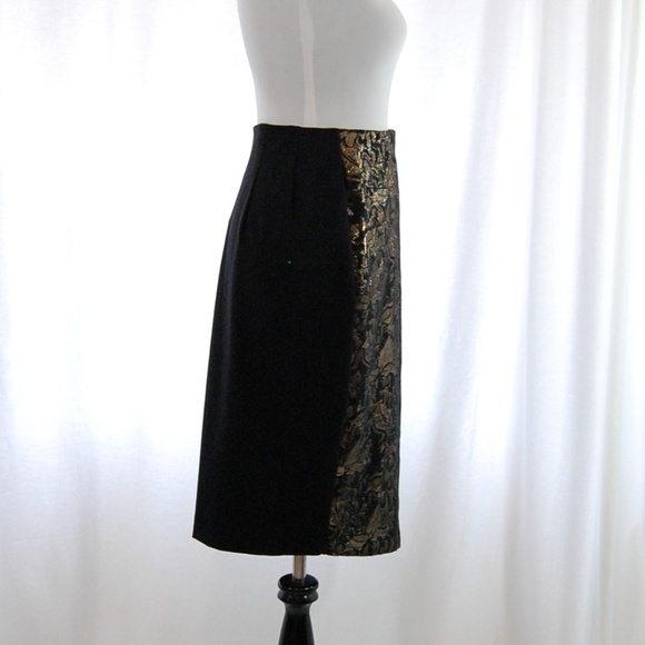 SALE -- Brocade Metallic Knit Pencil Skirt (NWT) - Picture 5 of 8